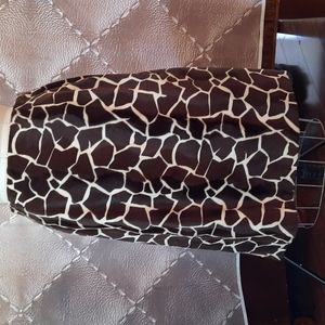 Nan-made Giraffe Print Skirt